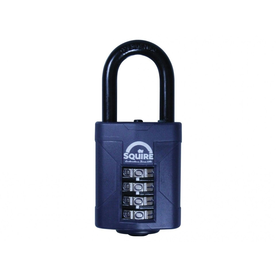 Squire Cp Combination Padlock - Multi Colour - 4 Wheel 50mm Long Shackle 38mm