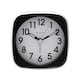 image 2 of Hometime Square Alarm Clock - Sweep/Light/Snooze - Black Black