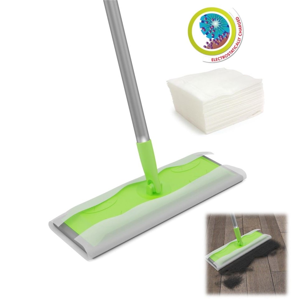 image 1 of Dry Floor Cleaning Wipes for Static Floor Mops Compatible with Flash Mop