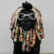 image 3 of Gifts Direct 2 U Black Lion With Dreadlocks Ornament Black