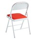 image 4 of Set of 6 Folding Dining Chairs with Metal Frame and Padded Seats