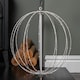 image 4 of 30cm White Metal Folding Christmas Ball with 108 Warm White LEDs