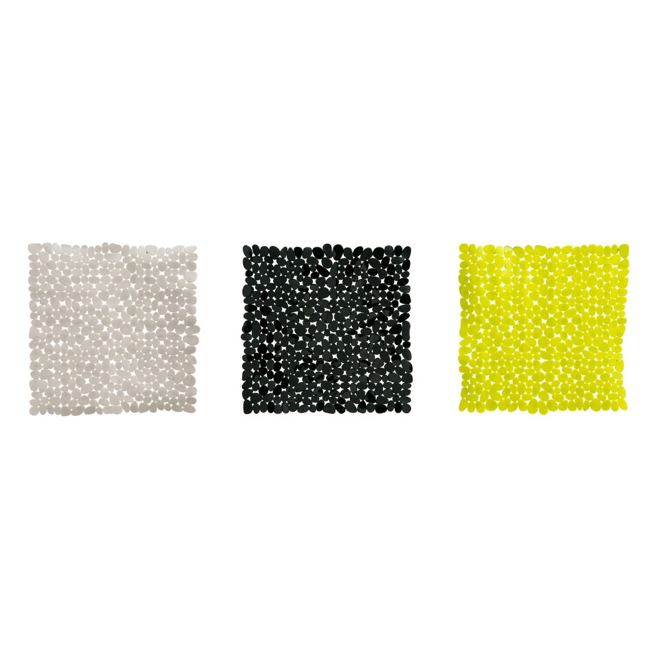 image 1 of Interiors by Premier Solid Green Square Bath Mat, Large Square Shower Mat, Comfortable Raised Bubble Grip Mat, Bathroom Rug Green