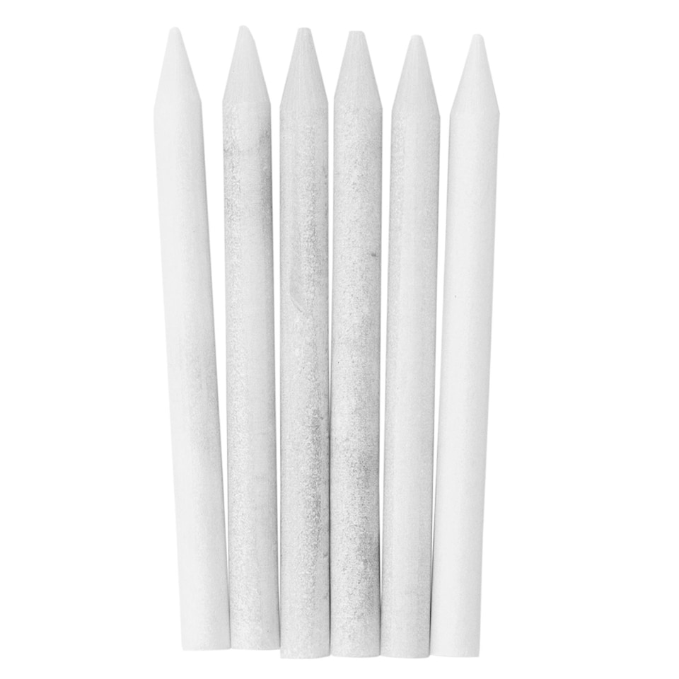 image 1 of Nicola Spring 6 Piece Slate Plant Markers Set with Chalk Pencils - 6 x 12cm - Natural