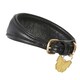 image 2 of Digby & Fox Leather Padded Greyhound Dog Collar - Black - L - Neckline: 35cm-39cm