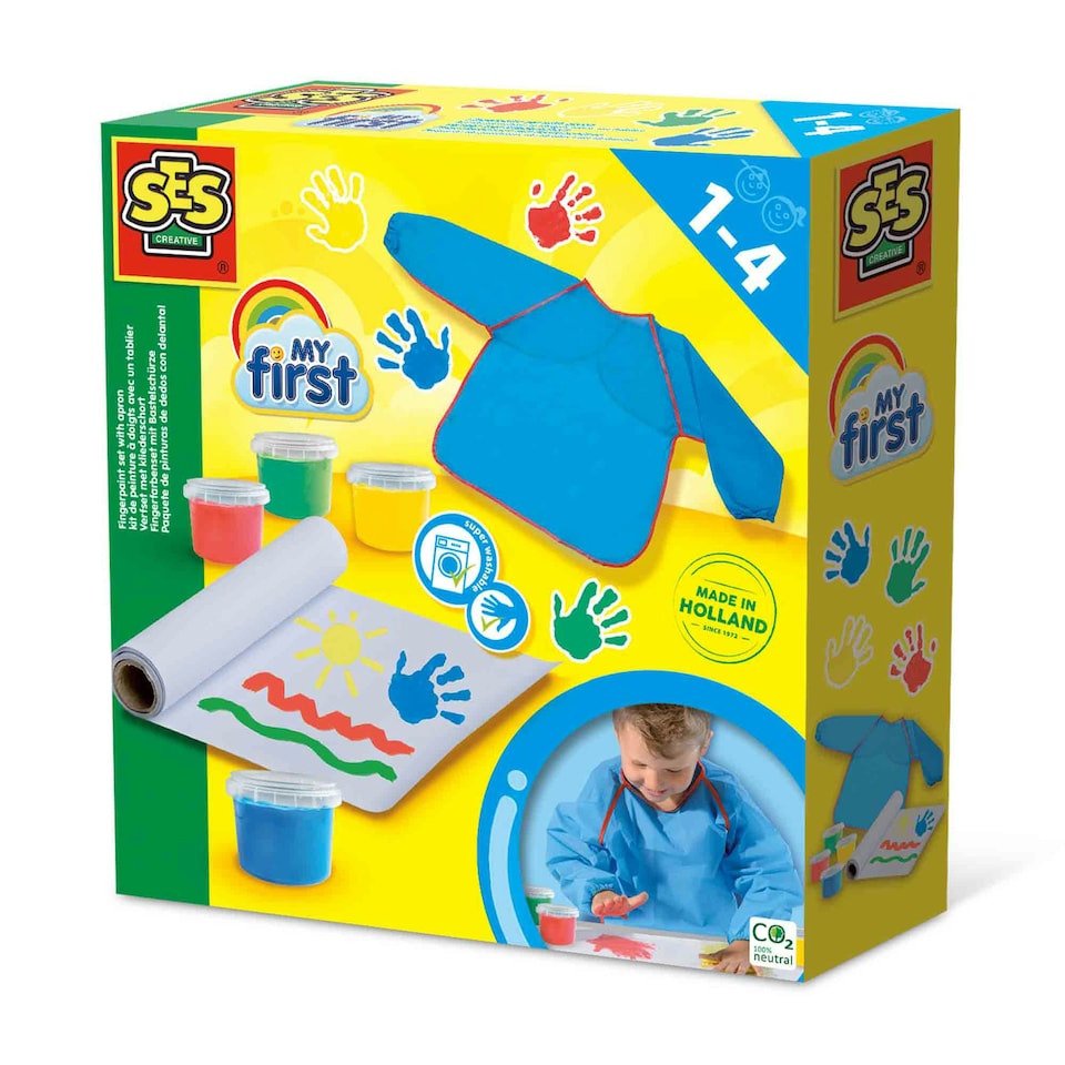 image 1 of SES Creative My First, Fingerpaint Set with Apron
