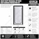 image 7 of Heavy Duty Reusable Zip Door Dust Barrier Guard Protection Kit | Clear | 1
