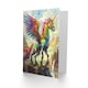 image 2 of Greeting Card Rainbow Warrior Unicorn Fantasy Concept Art Birthday