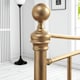 image 6 of Hampstead Traditional Style Distressed Antique Brass Effect Metal Bed Frame | Bronze | Antique Brass | King