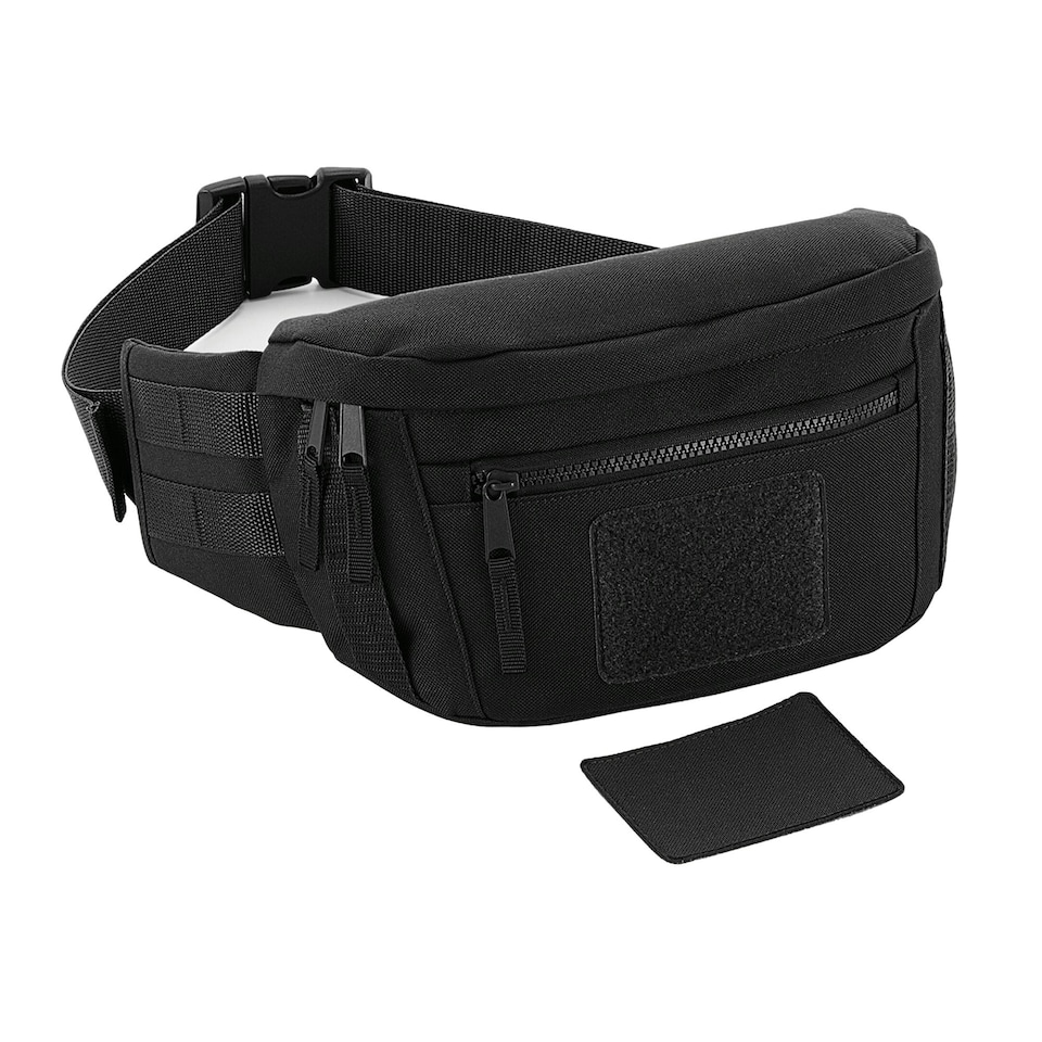 image 1 of Bagbase Molle Utility Waist Bag - Black - One Size Black