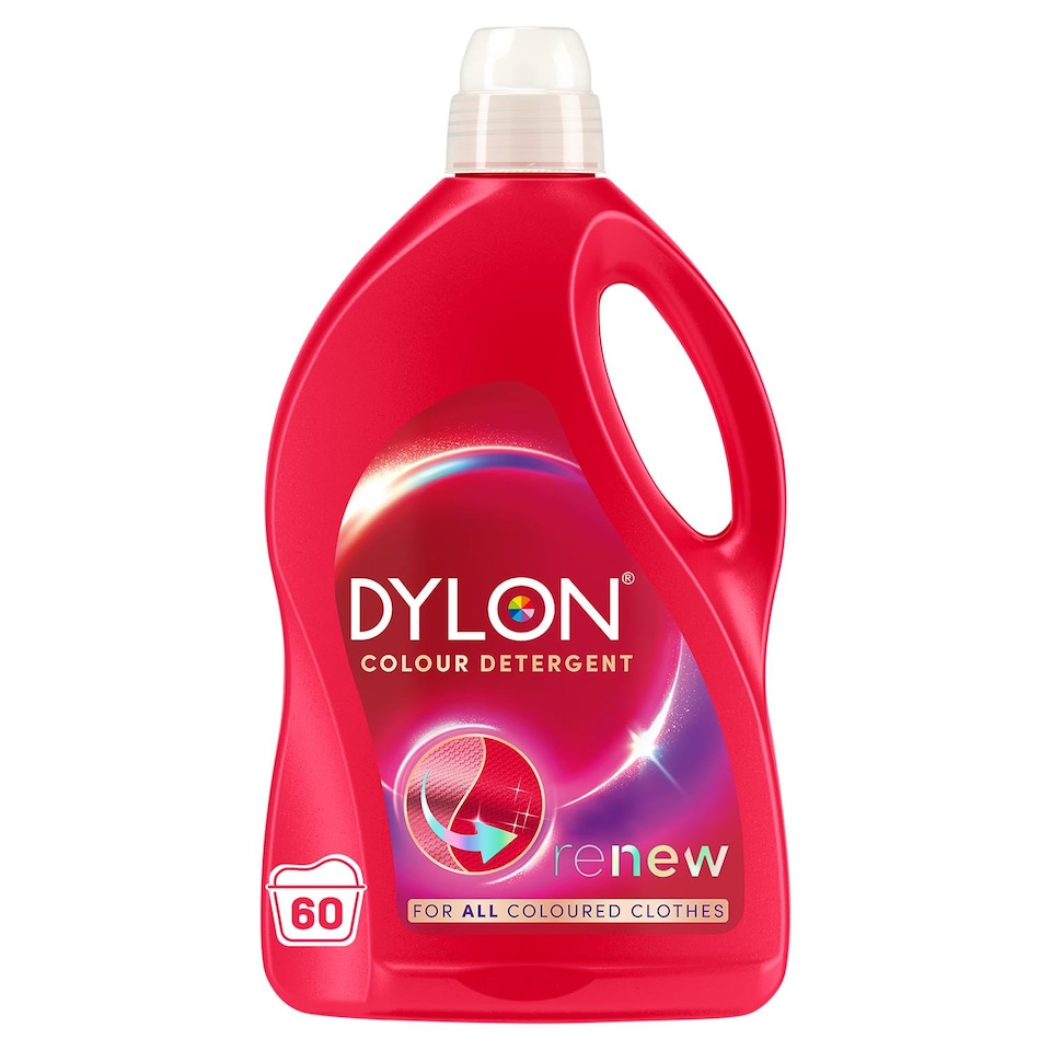 image 1 of Dylon Colour Detergent Liquid Laundry Detergent for Coloured Clothes, 60 Washes