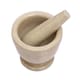 image 2 of Interiors by Premier Champagne Marble Mortar & Pestle,Perfect Grinding Pestle & Mortar,Easy to Clean Large Mortar & Pestle