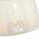 image 3 of Unique and Beautiful Soft Cream Metal Forest Design Ceiling Pendant Shade | Cream | Cream | 1