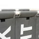image 3 of Living and Home 3-Section Laundry Hamper Sorter with Lids & Wheels - Dark Grey | Grey