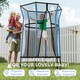image 6 of HOMCOM 5.4FT Kids Trampoline with Enclosure Indoor Outdoor Blue