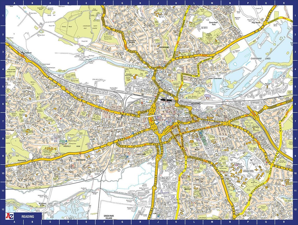 image 1 of A-Z Map of  Reading 1000 Piece Jigsaw