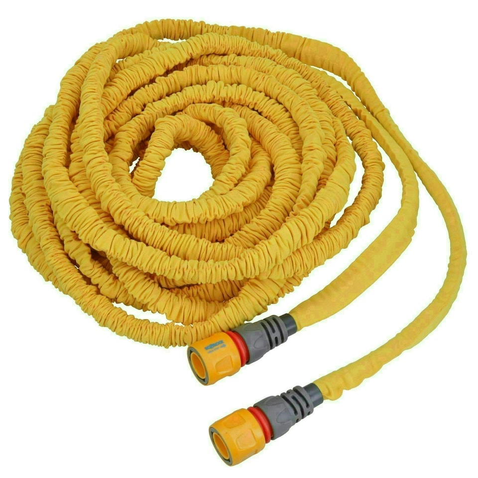 image 1 of 30 Metre Hozelock Superhoze Expanding Garden Hose Watering Pipe Kink Free Yellow