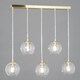 image 3 of BHS Milton 5 Light Pendant Bar, Gold