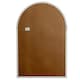 image 5 of Washed Wood Arched Window Mirror - Glass - L2 x W135 x H90 cm - Brown