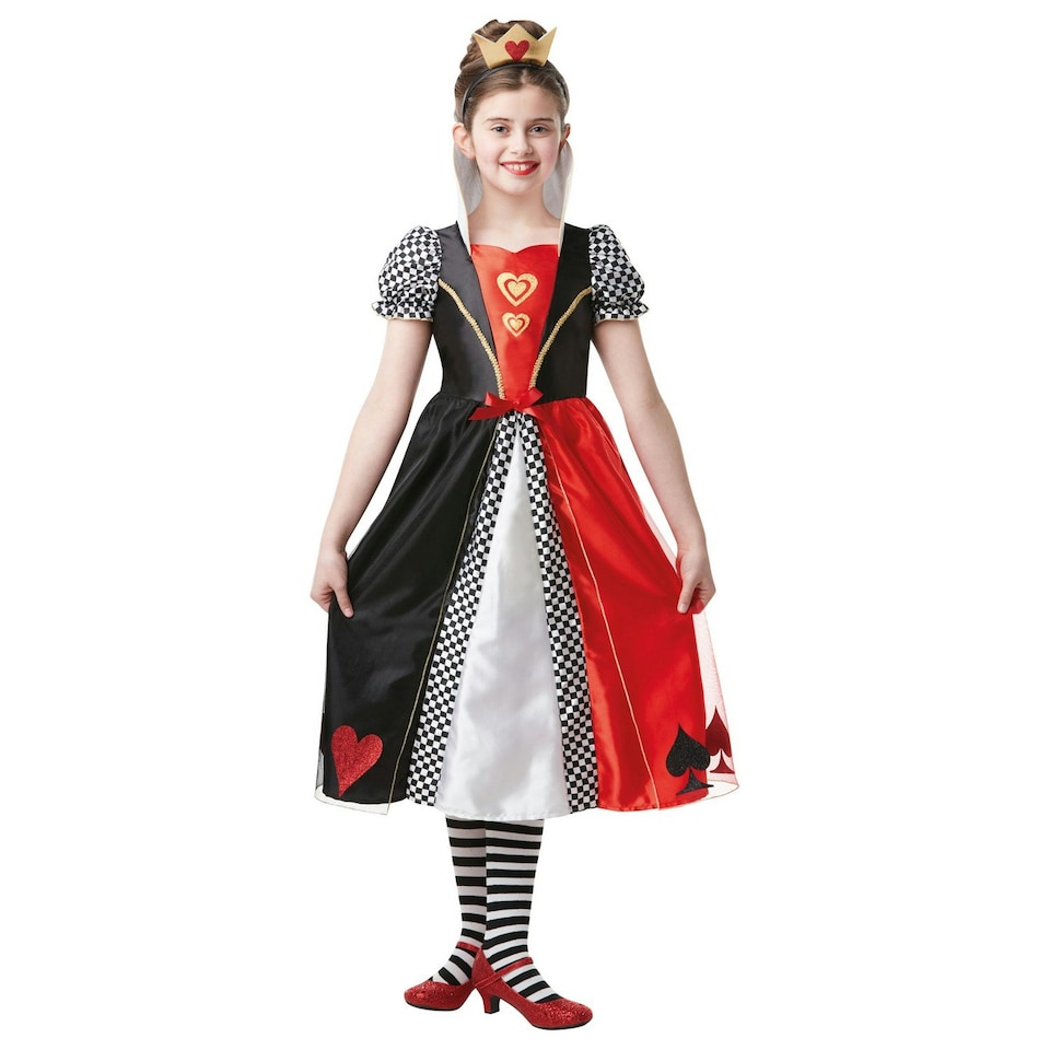 Bristol Novelty Childrens/Kids Queen Costume - Red/Black - 3-4 Years Red | 3