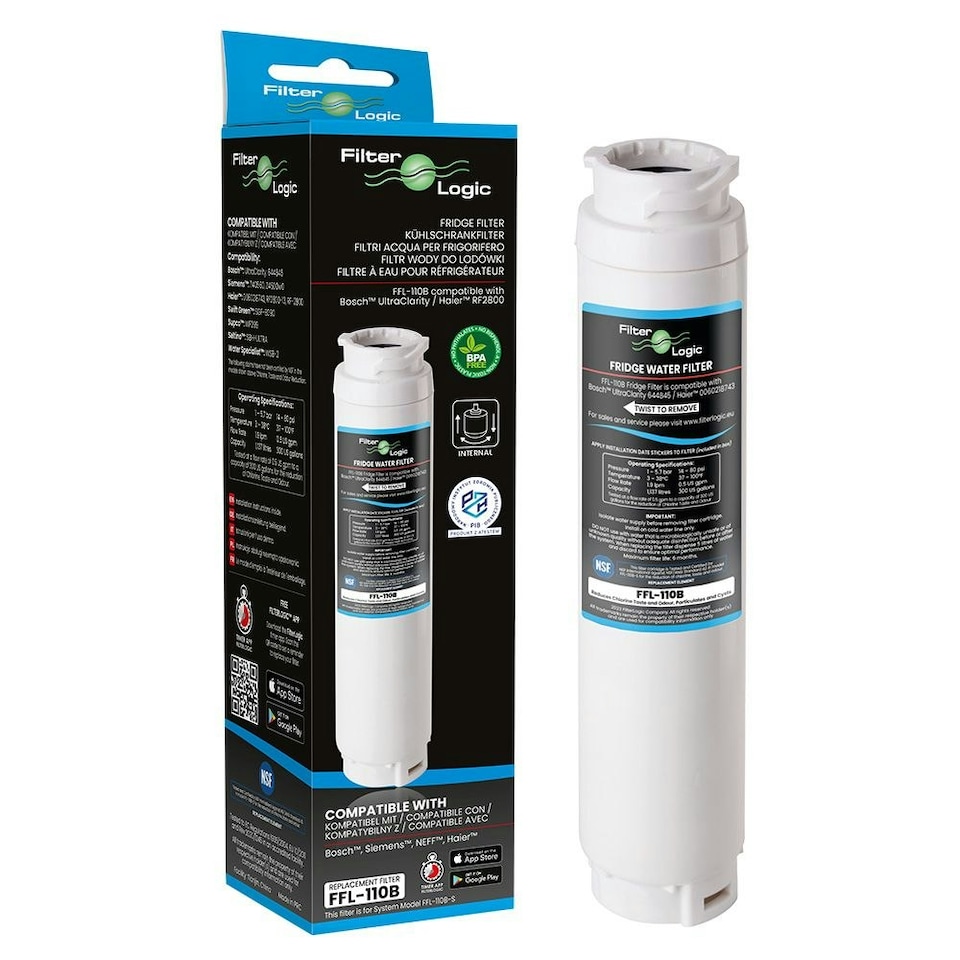 image 1 of FilterLogic FFL-110B Fridge Water Filter Compatible with Bosch UltraClarity 644845