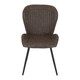 image 2 of Quebec Dining Chair (Pack of 4) - L62 x W51 x H90.5 cm - Brown Faux Leather Brown