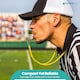 image 6 of Silver Stainless Steel Referee Metal Whistle with Lanyard - 2pcs