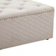 image 2 of Interiors by Premier Square Mink Velvet Ottoman Brown