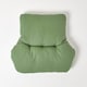 image 3 of Homescapes Forest Green Cotton Back Support Cushion | Green | Forest Green | H 58 x W 68 x D 15 cm