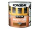 image 2 of Ronseal 10 Year Woodstain Oak 750ml - Exterior Wood Protection
