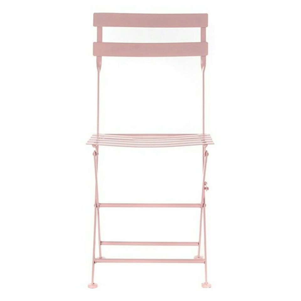image 1 of Table set with 2 chairs DKD Home Decor MB-177410 Pink 60 x 60 x 75 cm (3 pcs) Pink