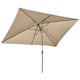 image 1 of Outsunny 3x2m Patio Parasol Canopy Tilt Crank Sun Shade Garden Khaki