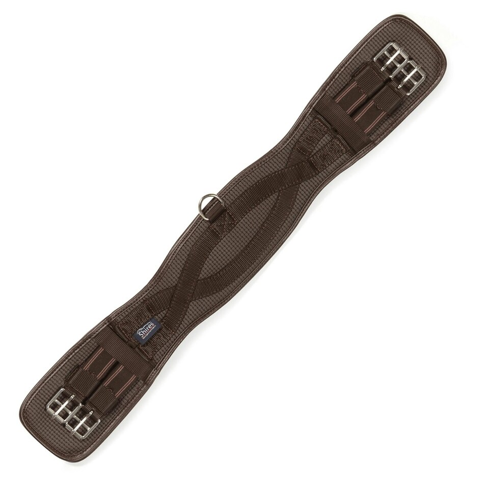 ARMA Anti-Chafe Elastic Dressage Horse Girth - Brown - 30in