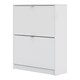 image 3 of Shoes Shoe Cabinet 2 Flip Down Doors and 2 layers in White