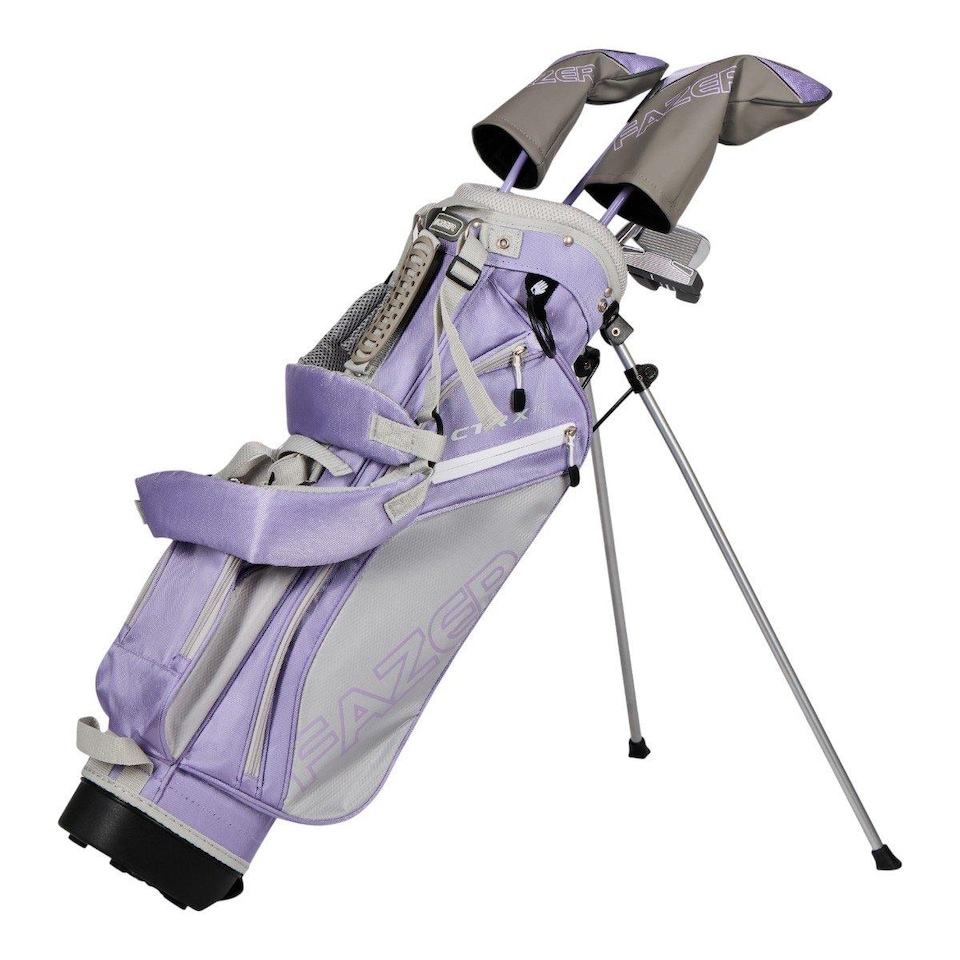image 1 of Fazer Junior CTRX Age 9-11 5-Piece Golf Stand Bag Package Set - Chalk Purple