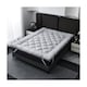 image 1 of Ezysleep 4 Inch Luxurious Shredded Memory Foam Mattress Topper - Soft Microfibre Cover | Grey | Grey