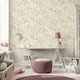image 2 of Muriva My Kingdom Flowers Textured Wallpaper - Cream - 10m x 53cm Cream