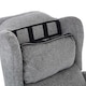 image 5 of Belvoir Grey Fabric Dual Motor Mobility Rise Recliner Chair | Grey | Grey | One Size