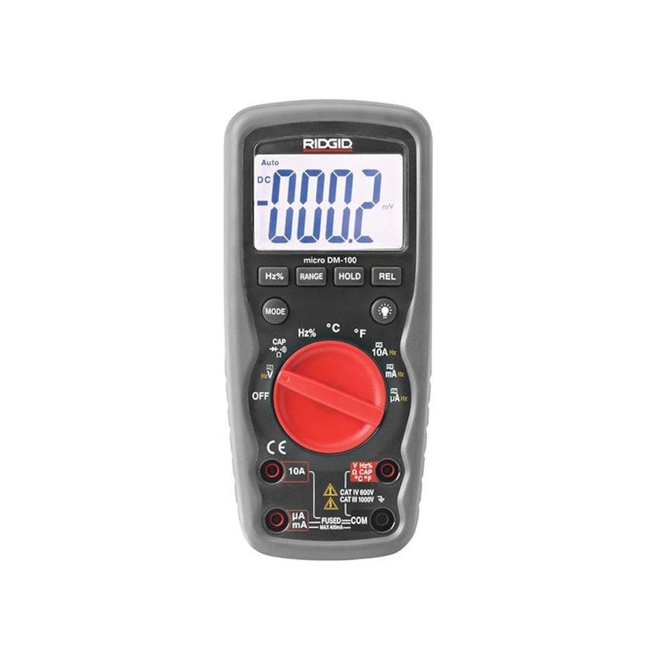 Ridgid Dm-100 Micro Digital Multimeter 37423 - Multi Colour - One Size