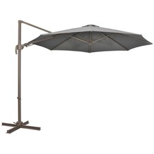 Outsunny 3(m) Cantilever Parasol 360 Rotation Roma Umbrella Grey