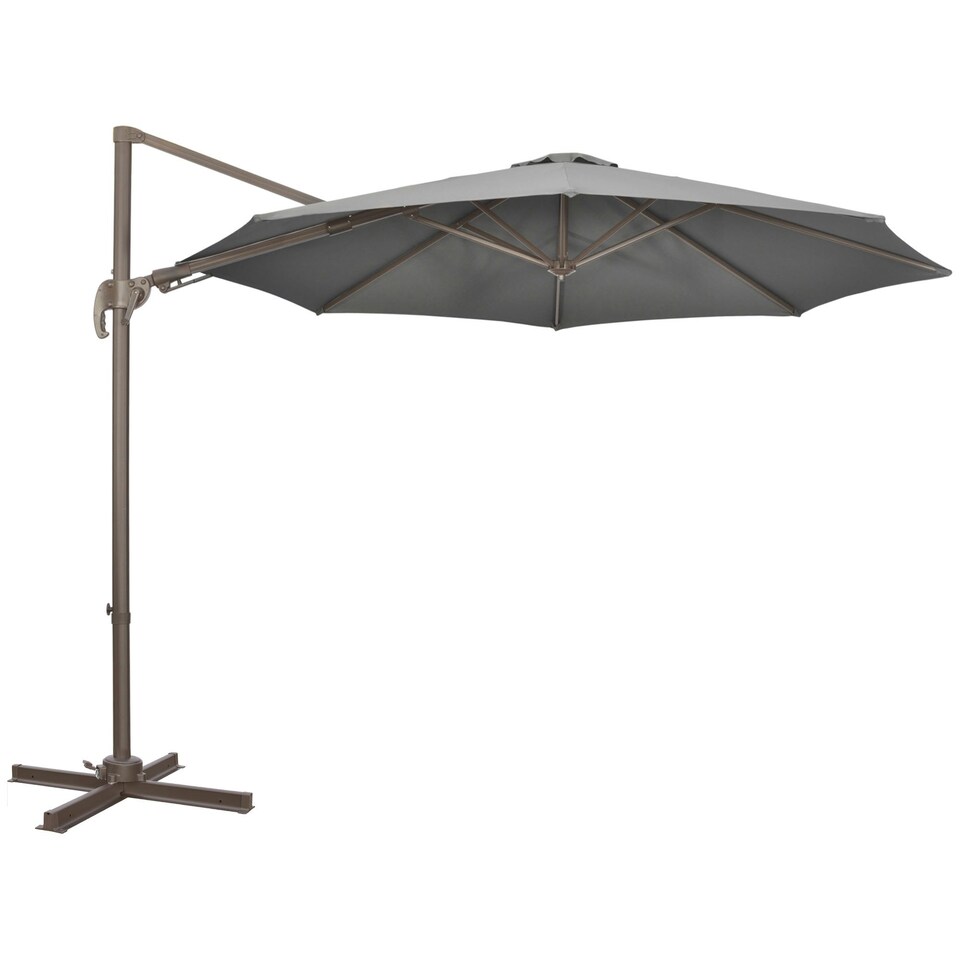 image 1 of Outsunny 3(m) Cantilever Parasol 360 Rotation Roma Umbrella Grey