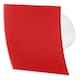 image 1 of 100mm Timer Extractor Fan Matte Red Glass Front Panel ESCUDO Wall Ceiling Ventilation