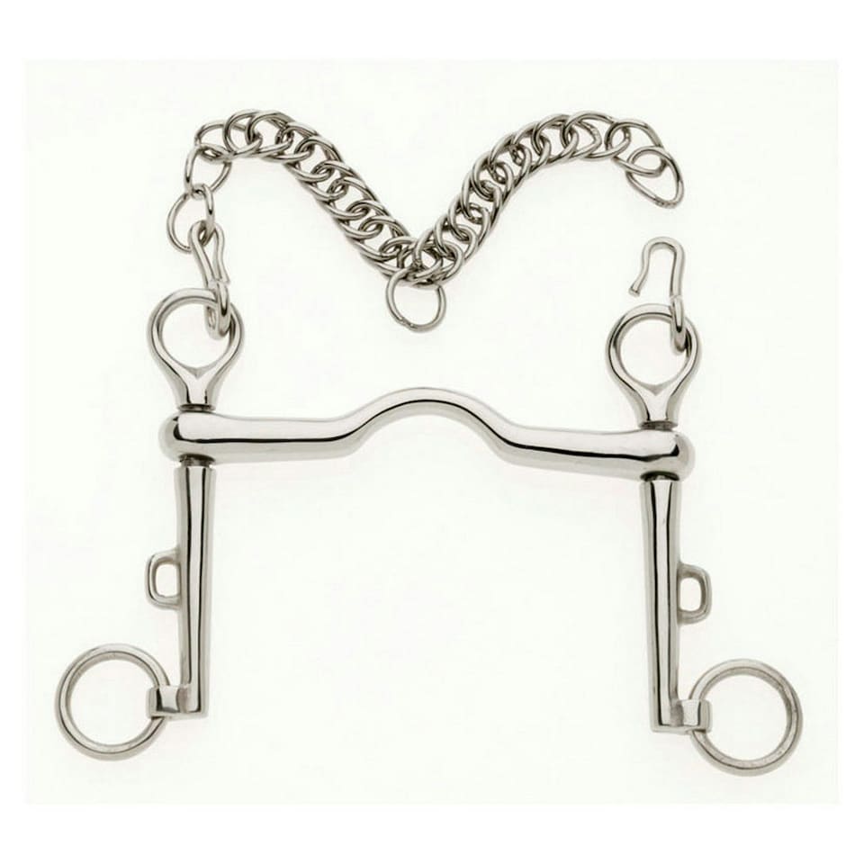 Lorina Sliding Cheek Ported Weymouth - Silver - 5in