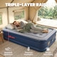 image 6 of Outsunny Inflatable Mattress, Air Bed with Built-in Pump | Grey | Grey | Double