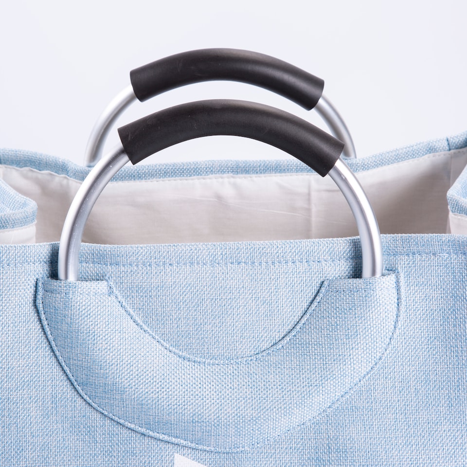 image 1 of Wickerfield Foldable Fabric Laundry Bag with Carry Handles