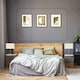 image 6 of Contemporary and Sleek Taupe Linen Fabric Rectangular Lamp Shade 60w Maximum | Cream | Taupe | 1