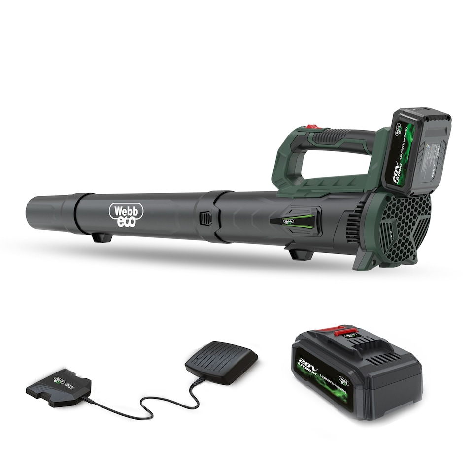 image 1 of Webb Eco 20V Cordless Axial Blower with 4Ah Battery & Charger
