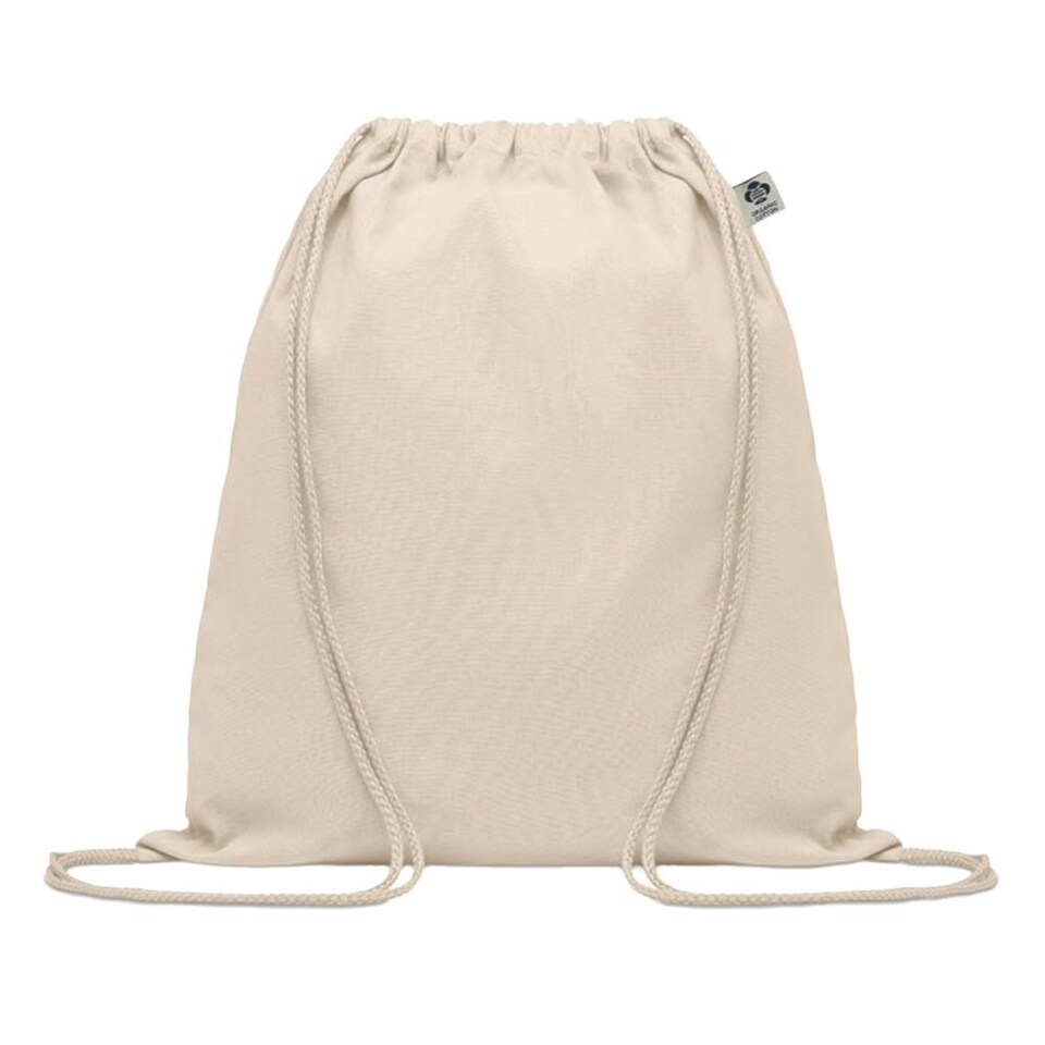 image 1 of MidOcean Yuki Organic Cotton Drawstring Bag - Beige - One Size | Brown | One Size