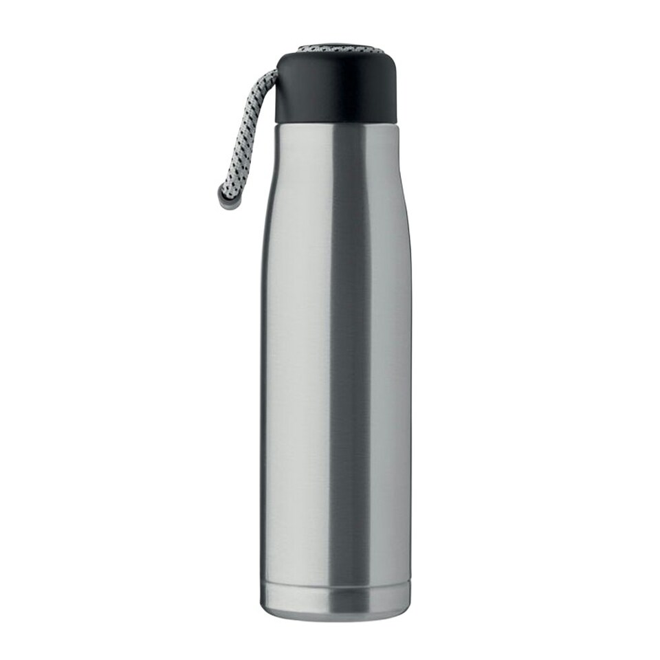 image 1 of MidOcean Cordle Double Wall 500ml Water Bottle - Matt Silver - One Size Multi | One Size
