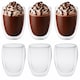 image 1 of Set of 6 Double Wall Glasses 350ml Thermal Insulated Coffee Tea Latte Mugs Cups